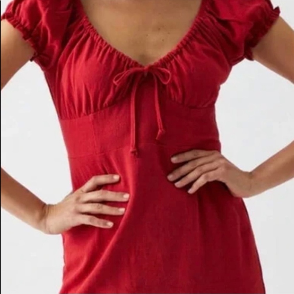 LA Hearts tie front dress
